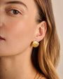 Katie Loxton Waterproof Jewellery - Cochellia - Gold Shell Statement Stud Earrings