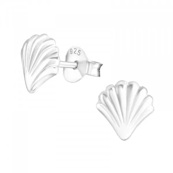 Hollie Tree - Shell Stud Earrings - Sterling Silver Bottled Jewellery