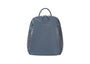 David Jones (NVCM7165) Double Zip Front Faux Leather Medium Backpack - Bering Sea Blue
