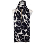 Park Lane Leopard Large Spot Print Luxury Scarf - Ebony/White/Grey