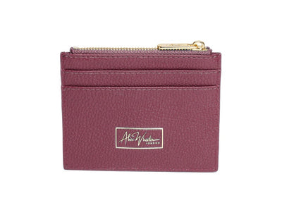 Alice Wheeler Fig (Burgundy) Barbican Coin & Card Purse