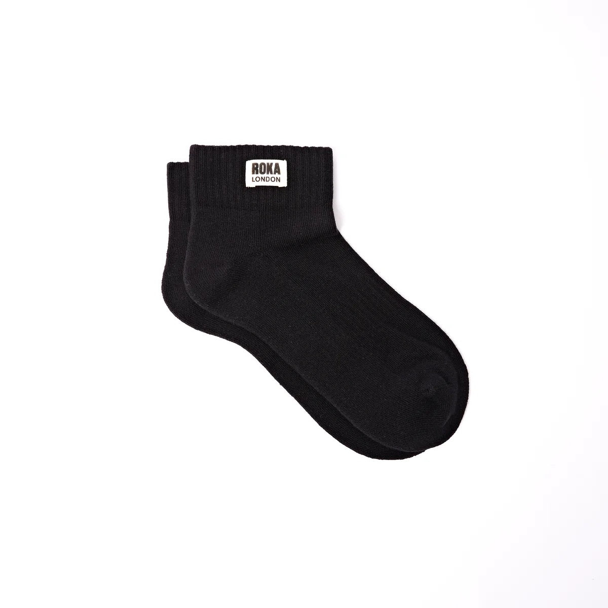 ROKA Wembley Ladies Trainer Ankle Socks -  Black