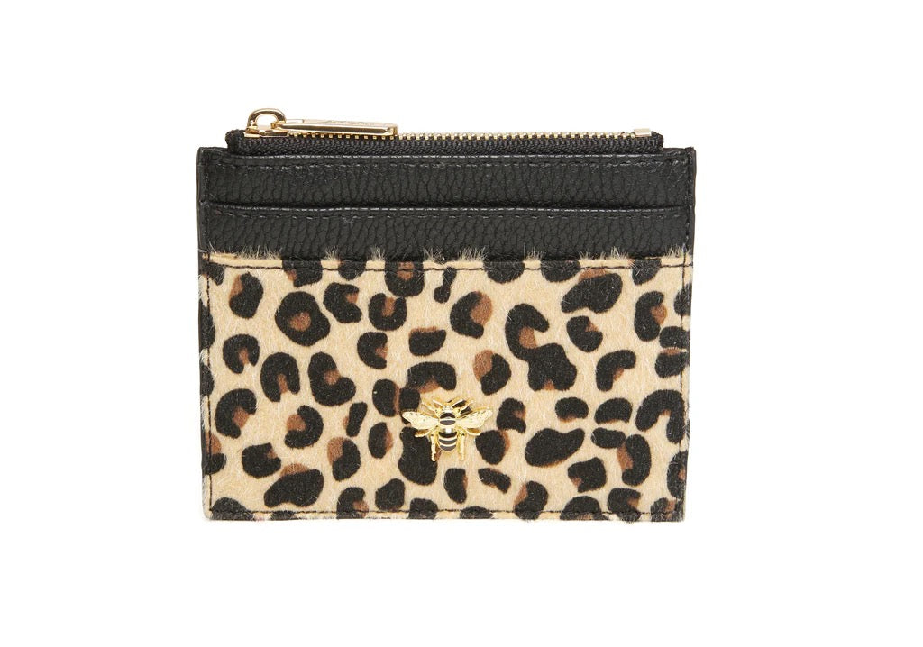 Alice Wheeler Leopard/Black Barbican Coin & Card Purse