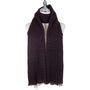 Park Lane Knitted Sequin Scarf - Chocolate
