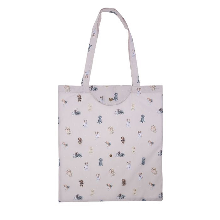 'A Dogs Life' Dogs Fold Up Shopping Bag - Wrendale Designs