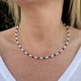 Carrie Elspeth Monochrome Seashell Full Beaded Necklace - Black/White