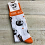 White Cotton Mens Ankle Socks - Football - Port Vale
