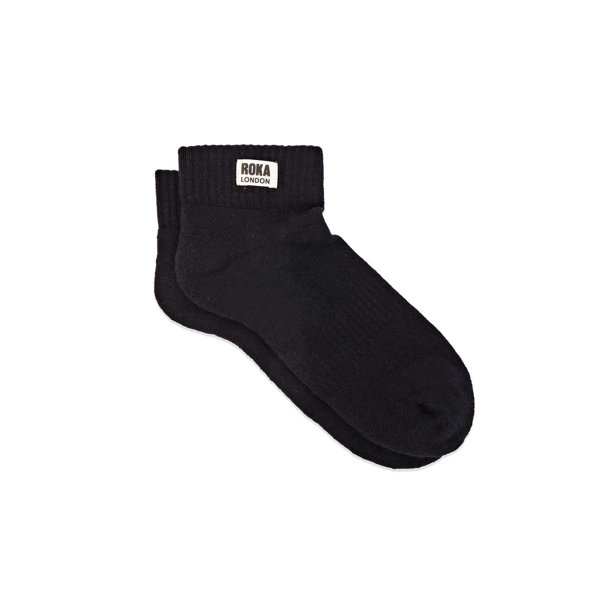 ROKA Wembley MENS Trainer Ankle Socks - Black