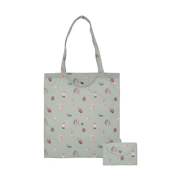 'Woodlanders' Woodland Animals Fold Up Shopping Bag - Wrendale Designs