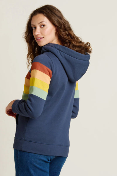 Brakeburn Navy Bright Stripe Elise Hoodie