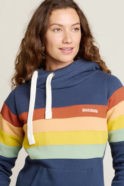 Brakeburn Navy Bright Stripe Elise Hoodie