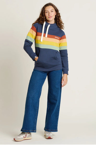 Brakeburn Navy Bright Stripe Elise Hoodie