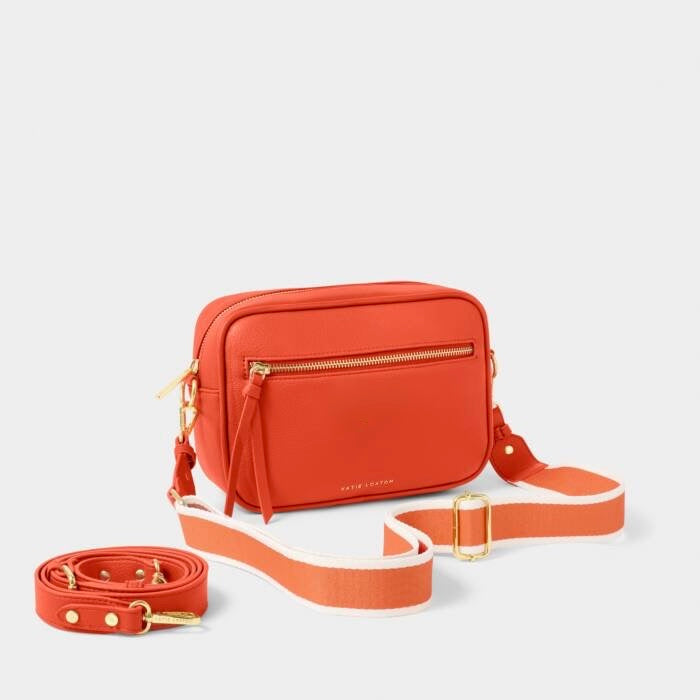 Katie Loxton Hallie Double Strap Crossbody Bag - Deep Orange