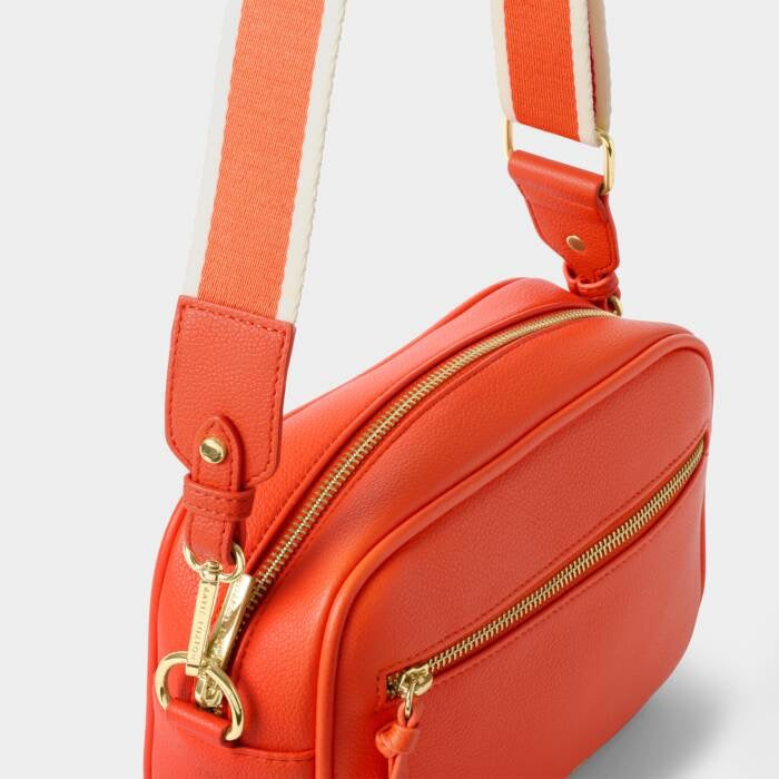 Katie Loxton Hallie Double Strap Crossbody Bag - Deep Orange