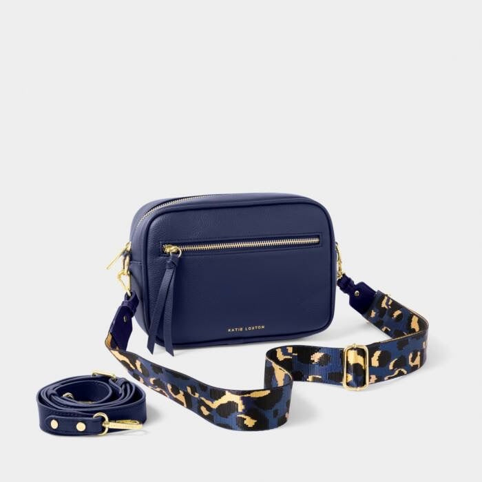 Katie Loxton Hallie Double Strap Crossbody Bag - Midnight Blue