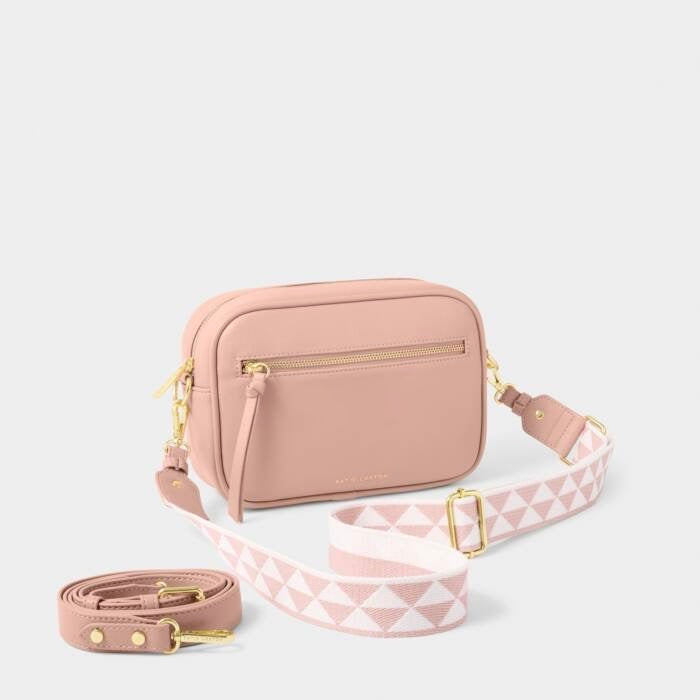 Katie Loxton Hallie Double Strap Crossbody Bag - Blossom Pink