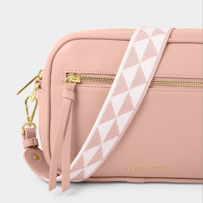 Katie Loxton Hallie Double Strap Crossbody Bag - Blossom Pink