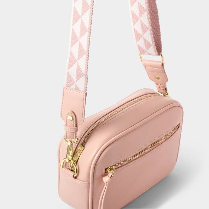 Katie Loxton Hallie Double Strap Crossbody Bag - Blossom Pink