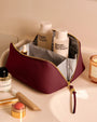 Katie Loxton Medium Make Up Bag/Wash Bag Tassel Train Case - Cherry