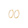 Park Lane - Cubic Zirconia Crystal Medium Hoop Earrings - Gold