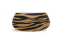 Alice Wheeler Suedette Animal Print Glasses Case - Dark Zebra Print