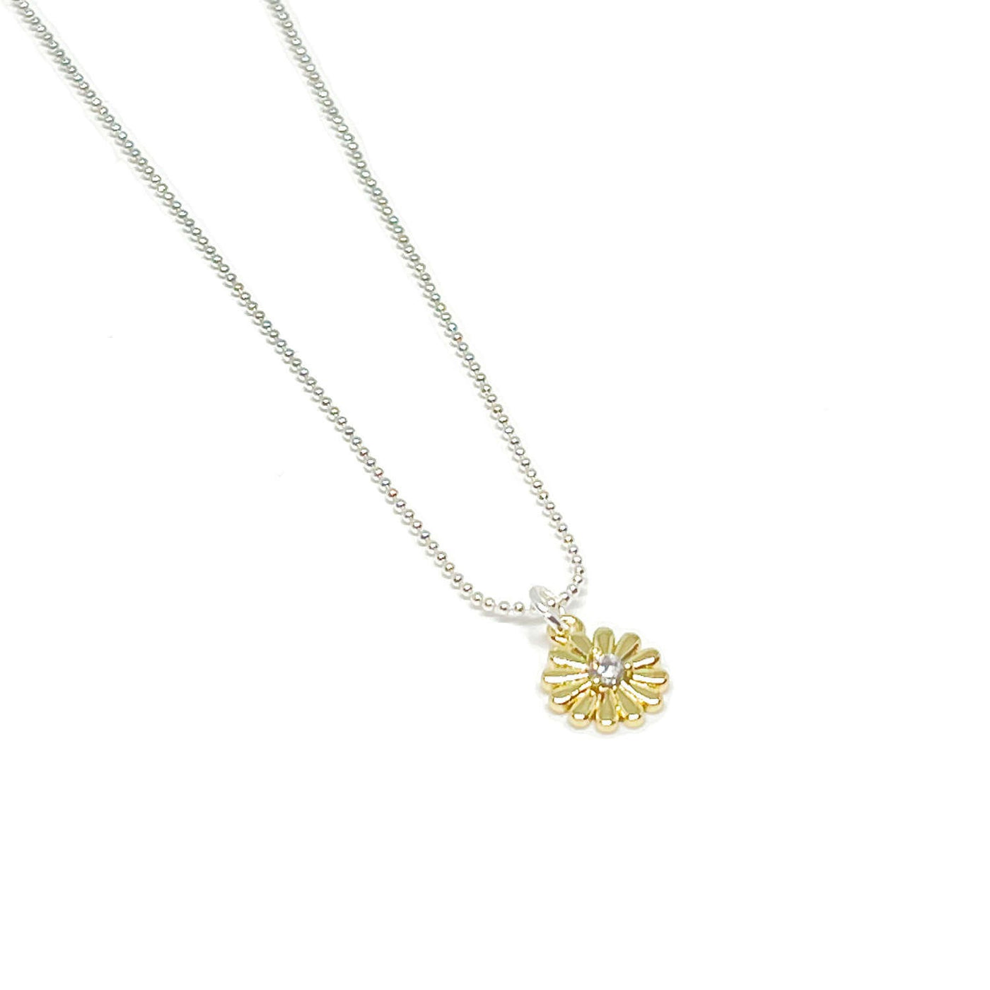 Freya Flower Necklace - Gold - Clementine Jewellery