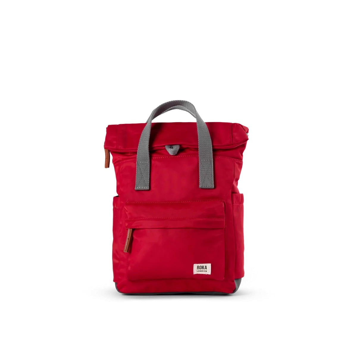 Roka Canfield B Backpack-Recycled Canvas - SMALL - Cranberry Red