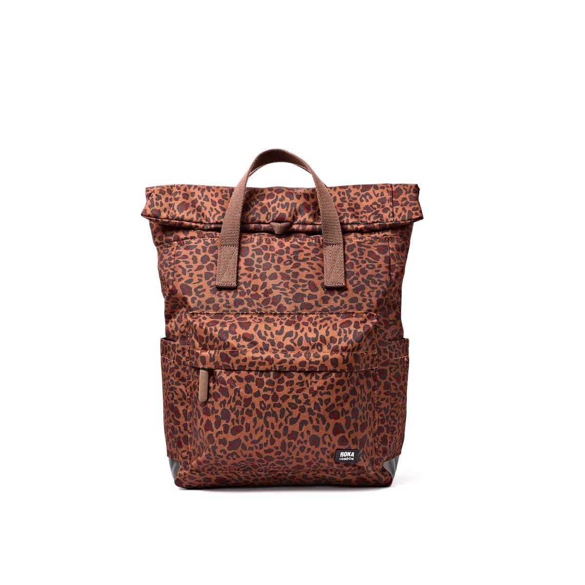 Roka Canfield Recycled Canvas - Medium Backpack -Mini Leopard