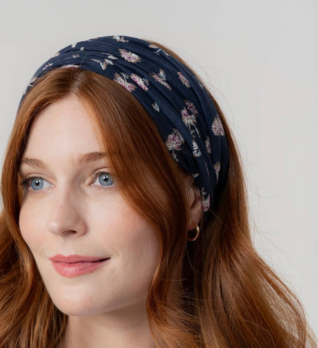 Lily &amp; Me - Verbena Floral Multiband - Navy Blue