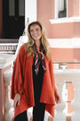 Park Lane Tilly Wool Wrap Shawl - Burnt Spice Orange