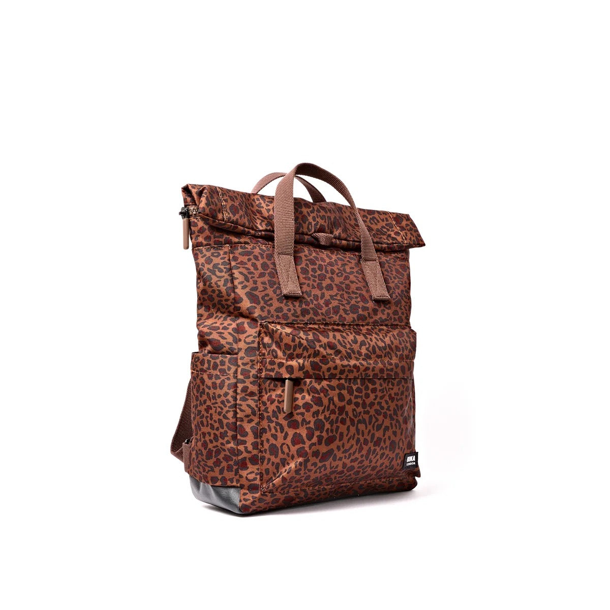 Roka Canfield Recycled Canvas - Medium Backpack -Mini Leopard