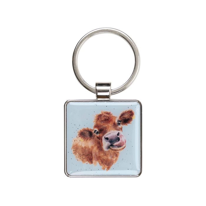 'Mooo' Cow Keyring - Wrendale Designs