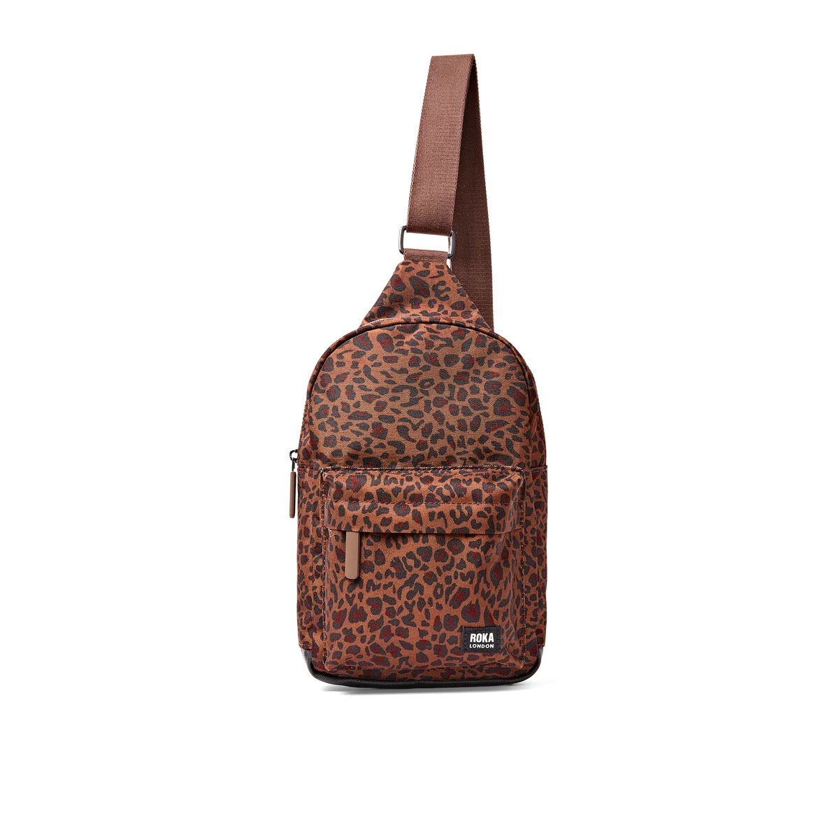 Roka Willesden Recycled Nylon - Large Sling - Mini Leopard
