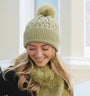 Park Lane - Oslo Knitted Bobble Hat - Artichoke Green
