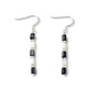 Carrie Elspeth Monochrome Seashell Drop Earrings - Black/White