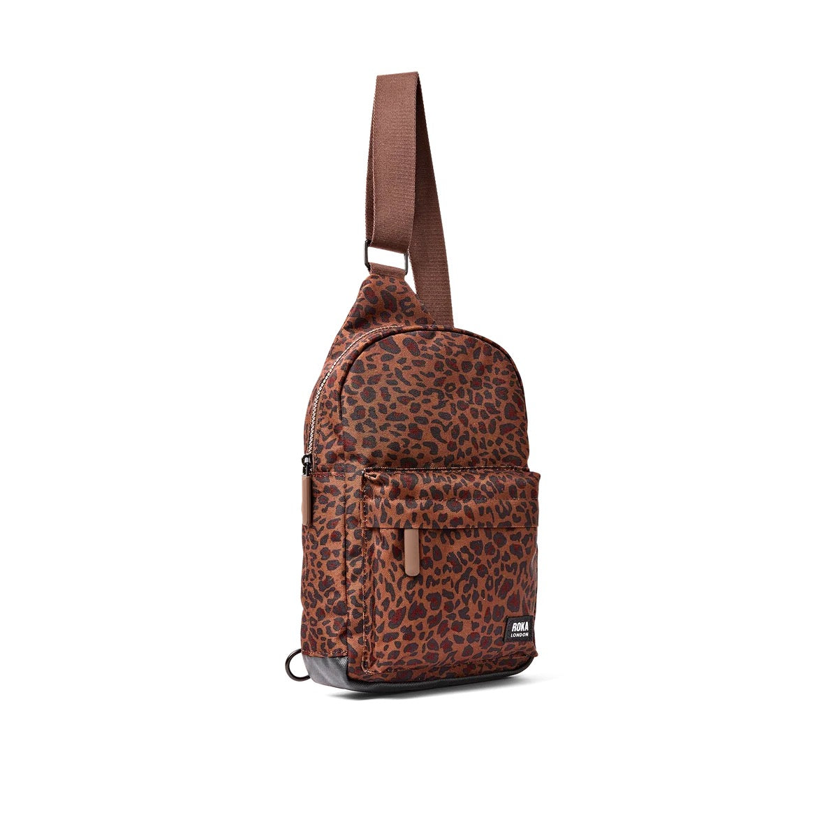 Roka Willesden Recycled Nylon - Large Sling - Mini Leopard
