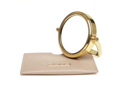 Alice Wheeler Stone Handbag 7x Magnifying Mirror & Pouch