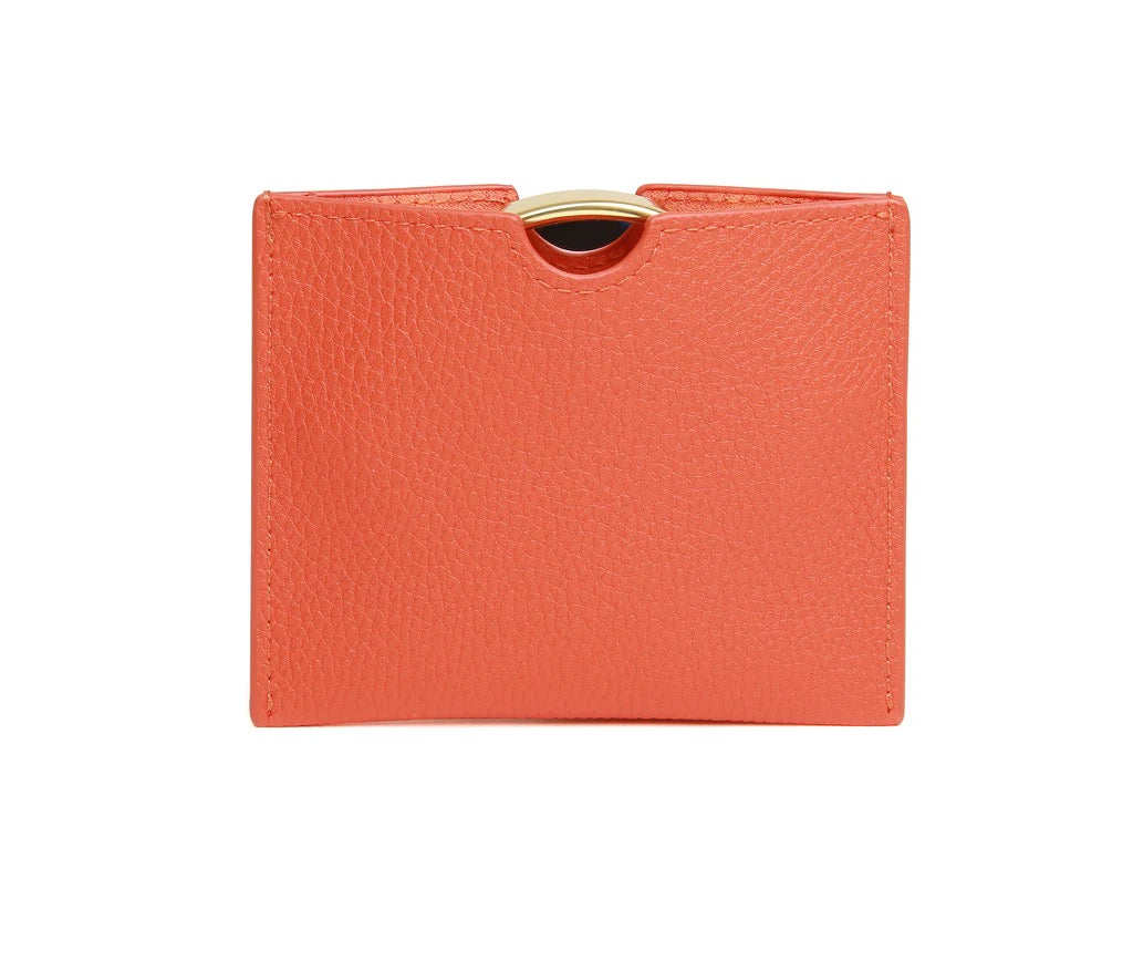 Alice Wheeler - Orange - Small Handbag 7x Magnifying Mirror &amp; Pouch