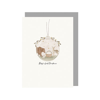 East of India - Baby First Christmas - Blank Card