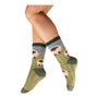 Powder Cosy Sheep - Ladies Cosy Winter Socks -Green