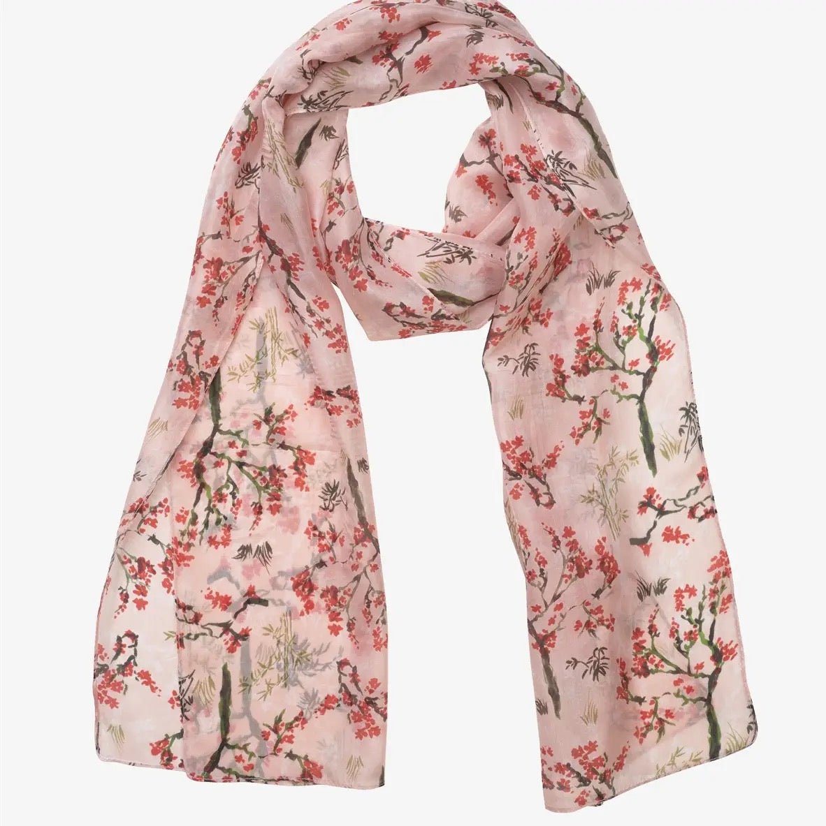 Quintessential 100% Silk Scarf - Blossom Pink