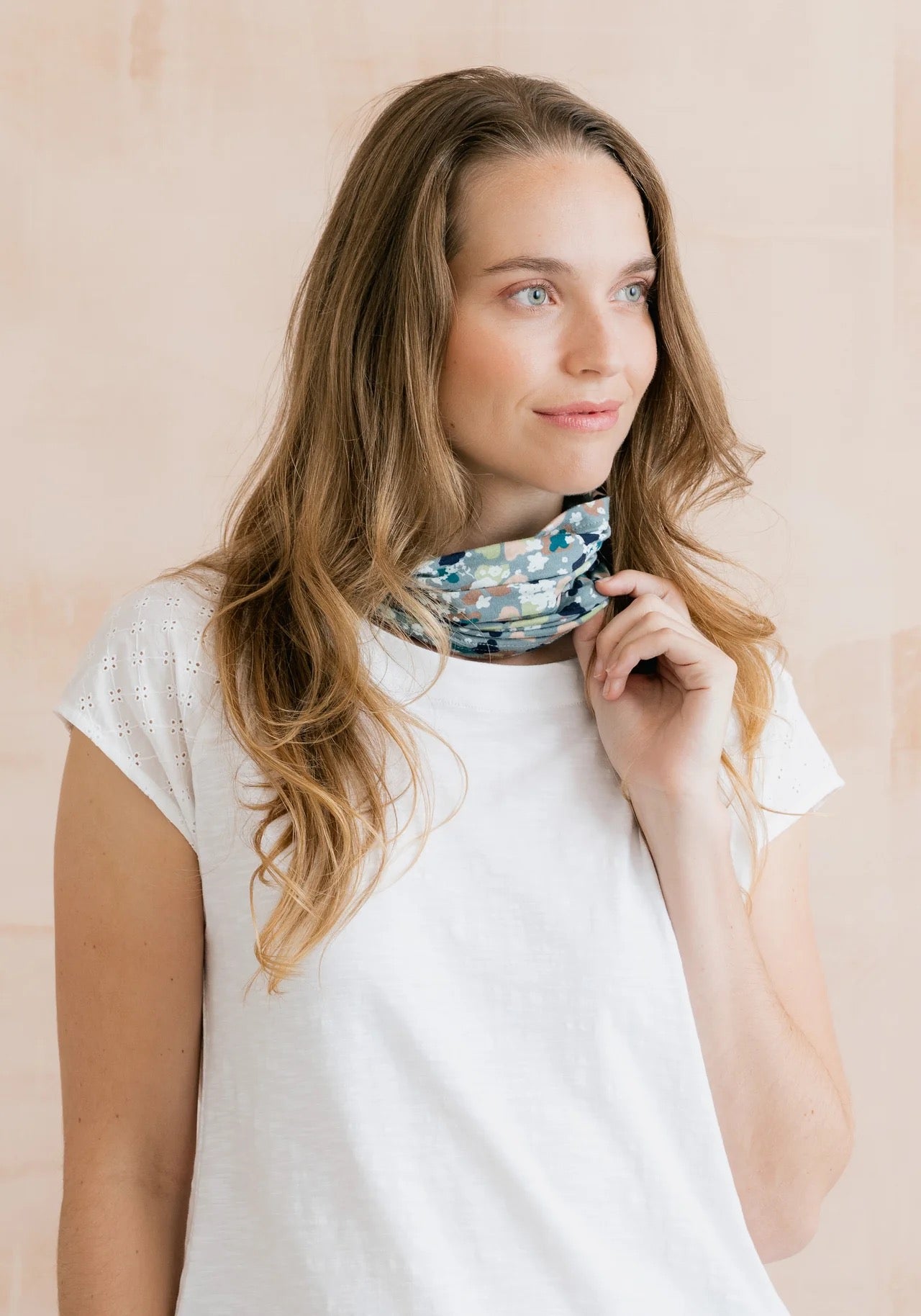 Lily &amp; Me - Water Violet Print Multiband - Ocean/Navy