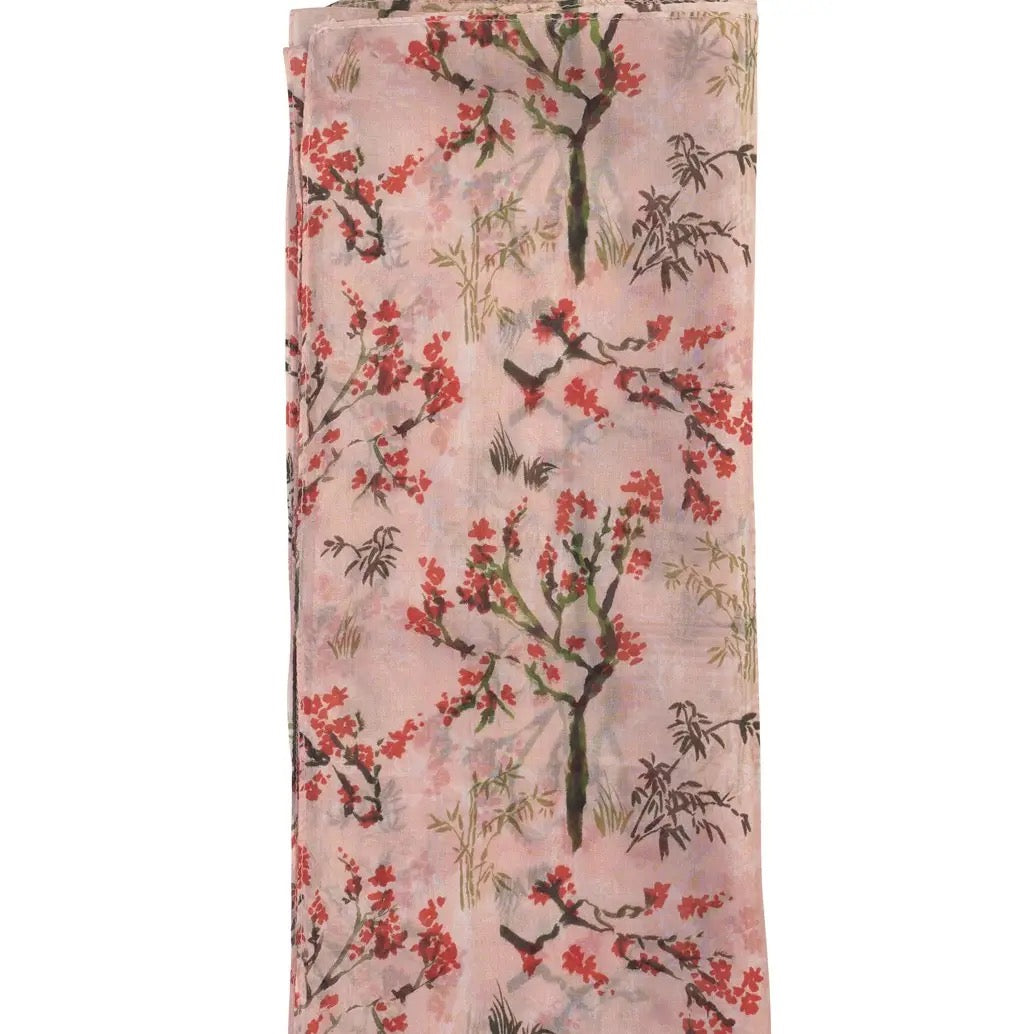 Quintessential 100% Silk Scarf - Blossom Pink