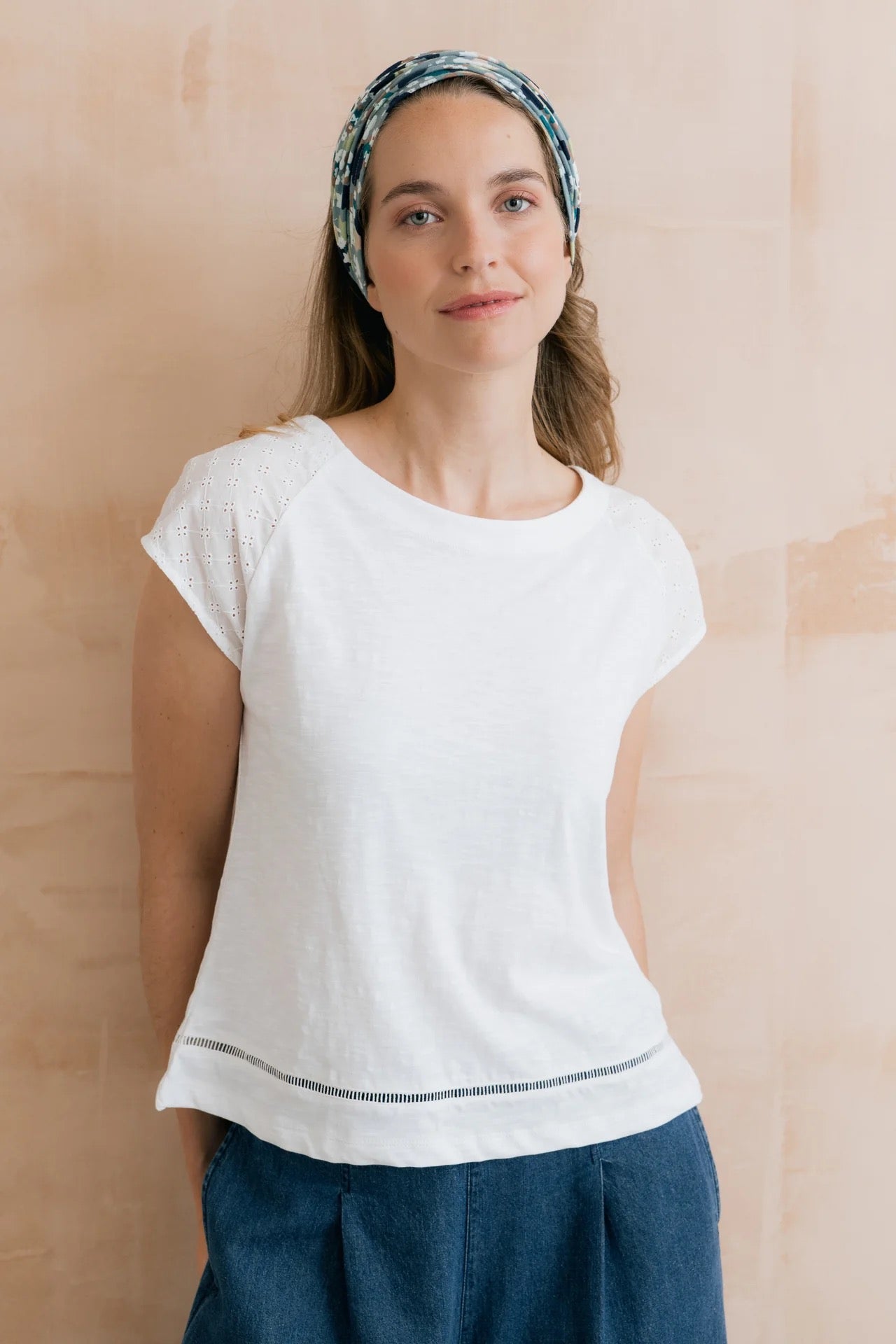 Lily &amp; Me - Water Violet Print Multiband - Ocean/Navy