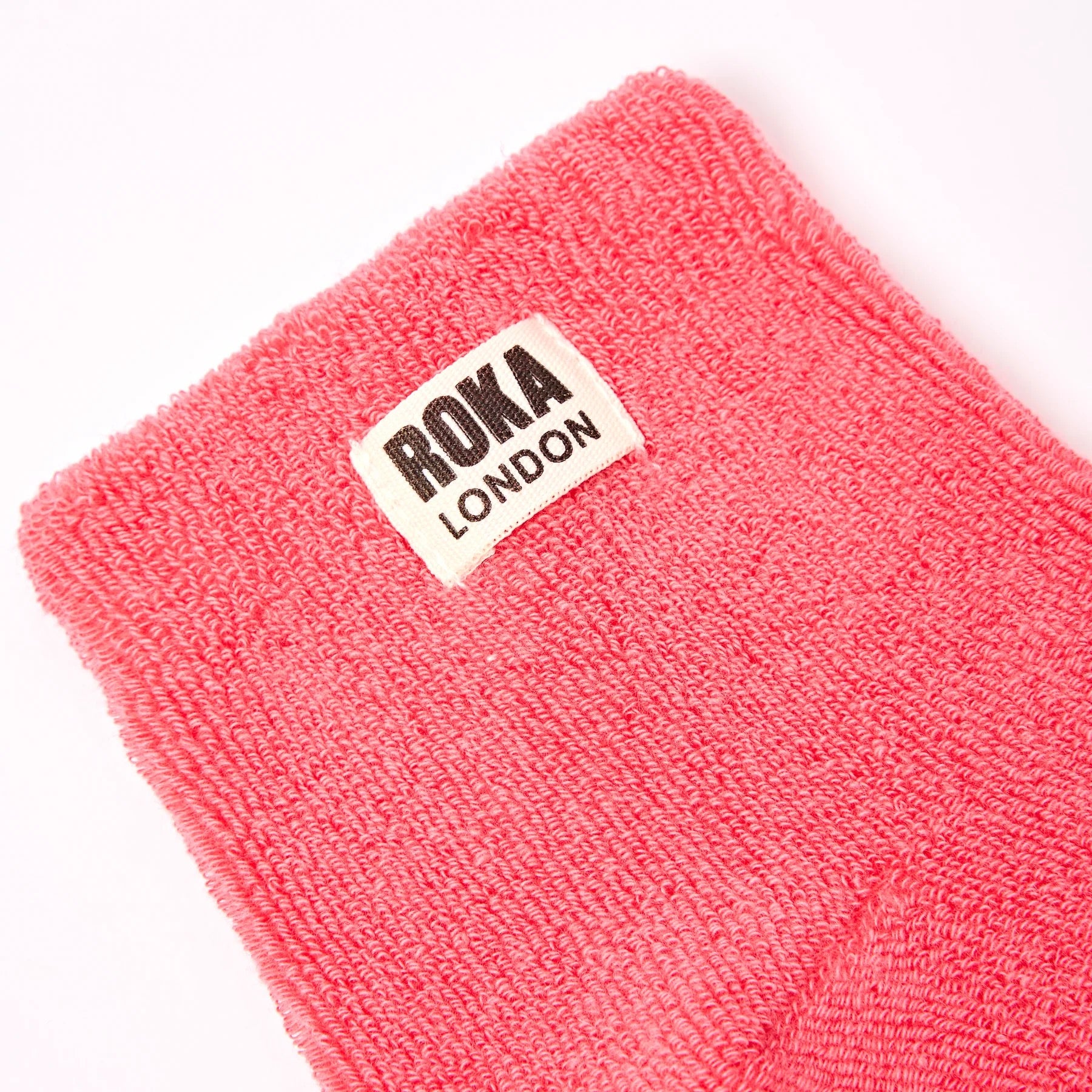 Roka Watford - Ladies Towelling Crop Socks - Coral