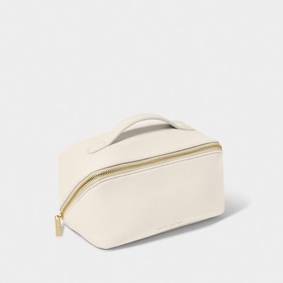 Katie Loxton Medium Make Up Bag/Wash Bag Case - Off White