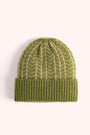 Powder Niamh Zig-Zag Beanie Hat - Olive Green