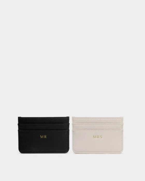 Katie Loxton - 'Mr &amp; Mrs' Faux Leather Card Holder Gifts Set