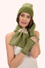 Powder Niamh Zig-Zag Pull Through Scarf - Olive Green