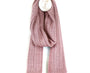 POM - Herringbone Cable Knit Scarf - Dusty Pink